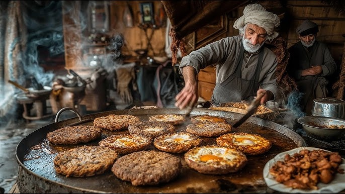 Peshawar traditional food chapli kebab