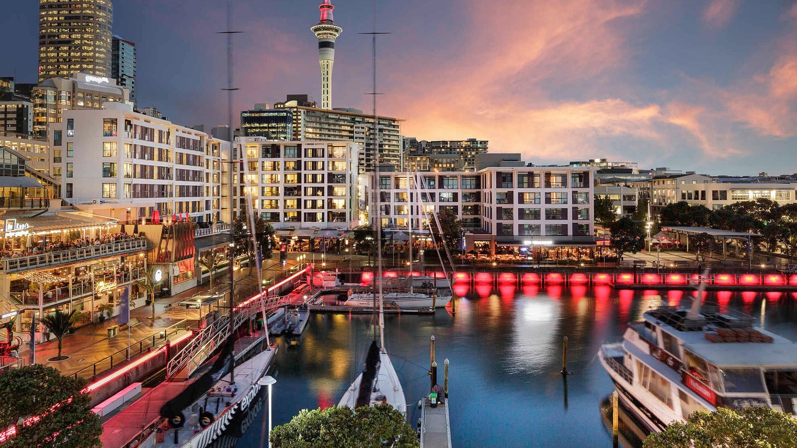 Auckland harbour and waterfront